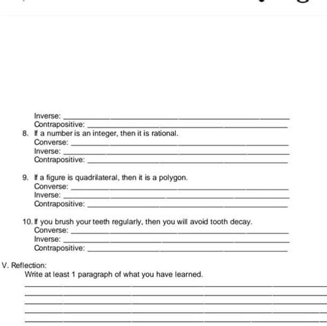 41 Converse Inverse Contrapositive Worksheet With Answers Worksheet