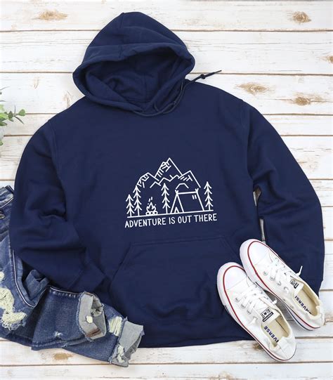 adventure is out there hooded sweatshirt