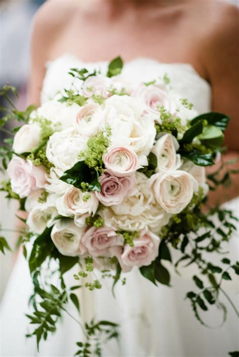 Bridal Bouquet With Peonies Ranunculus And Garden Roses