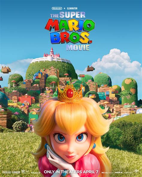 The Super Mario Bros Movie Princess Peach Character Poster Super Mario Bros Photo