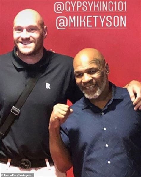 Photos Tyson Fury Meets Mike Tyson In La Report Minds
