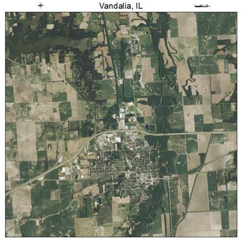 Aerial Photography Map Of Vandalia Il Illinois
