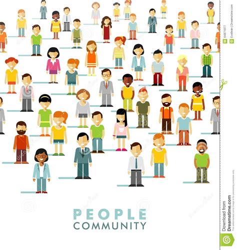 Modern Multicultural Society Concept With People Stock Vector Image