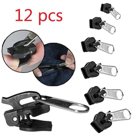 126pcs 3 Sizes Universal Instant Fix Zipper Repair Kit Replacement Zip Slider Teeth Rescue