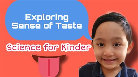 Exploring Sense Of Taste Science For Kinder Youtube
