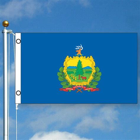 Vermont State Flag Hamilton And Adams 1776