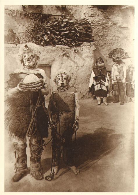 Kachinas Of Powamu Ceremony Hopi Kachinas Are Masked Dancers