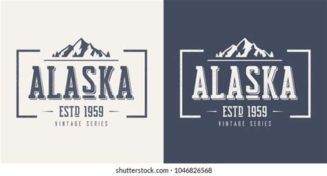 Alaska State Textured Vintage Vector Tshirt Stock Vector Royalty Free