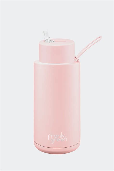 Frank Green Reusable Bottle 1l Blushed Pink Water Bottle Pink Bottle