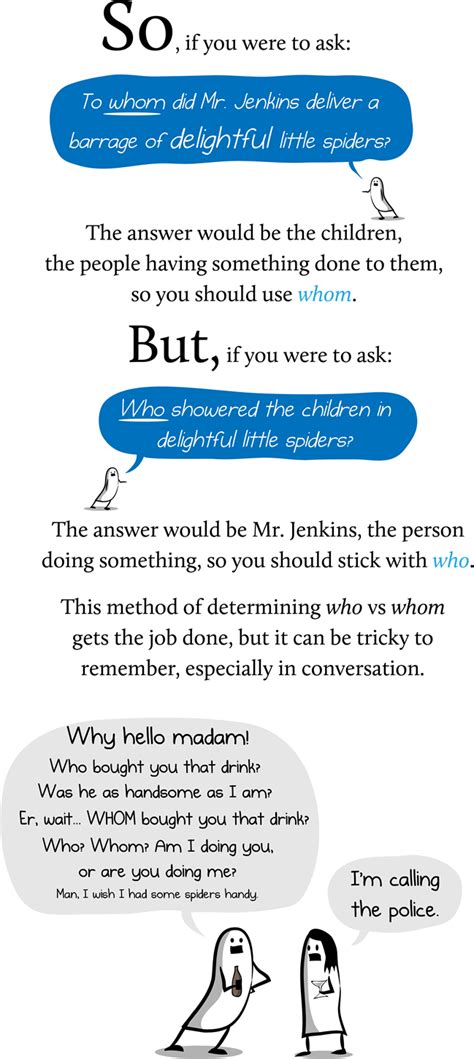 How And Why To Use Whom In A Sentence The Oatmeal