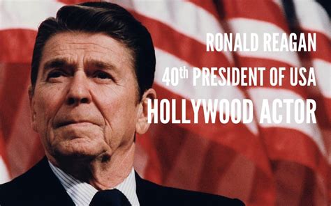 Ronald Reagan 40th President Of