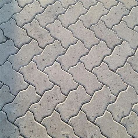 Grey Zig Zag Interlocking Cement Pavers Thickness 30 60 Mm Features