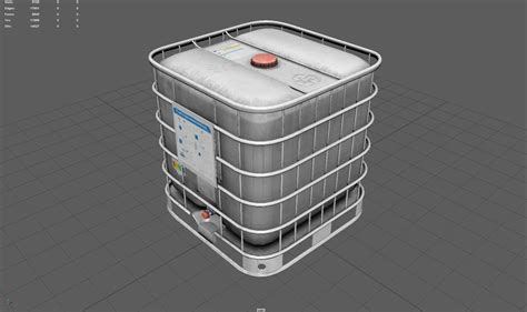 3d Model Square Water Tank Vr Ar Low Poly Cgtrader