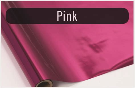 Pink Heat Transfer Foil Smashing Ink Vinyl