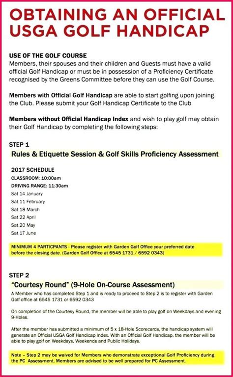 4 Golf Handicap Certificate Template 69940 Fabtemplatez inside Golf