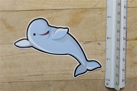 Super Adorable Kawaii Beluga Whale Amigo Para Portátil Etsy