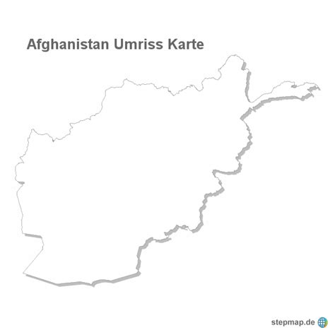 3860x2910 / 1,16 mb go to map. Afghanistan Umriss Karte von Umriss - Landkarte für ...