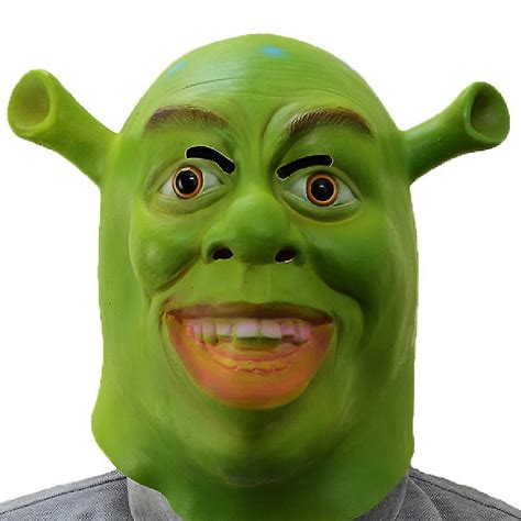 Caraele Party Mask Cosplay Realistic Latex Shrek Mask Halloween Masks