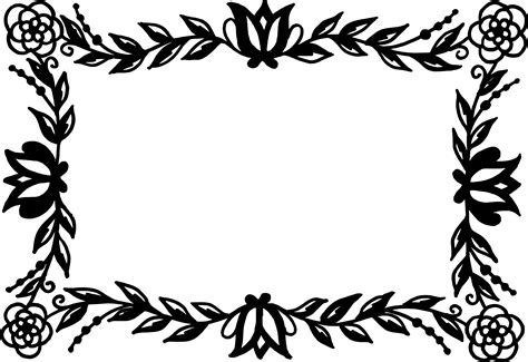 Flower Wreath Png Clipart Royalty Free Stock Rectangle Flower Frame