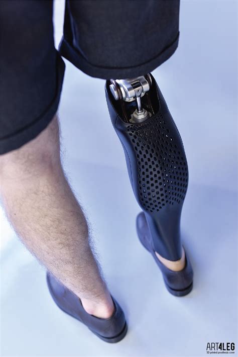 Customized 3d Printed Prosthetic Leg Cover On Behance Prosthetic Leg