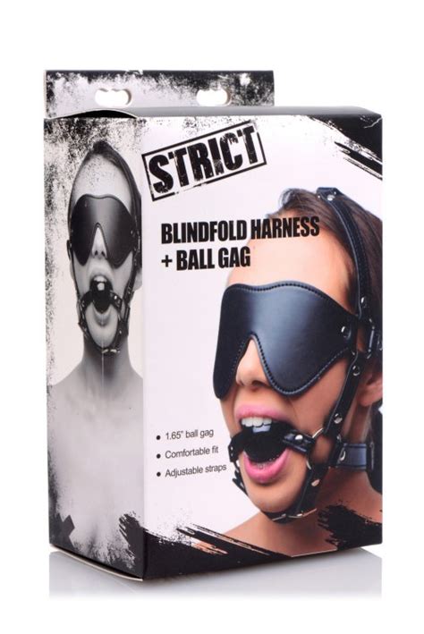 Strict Blindfold And Ballgag Harnessnal Ae909 Janets Closet