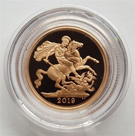 2019 Gold Proof Sovereign M J Hughes Coins