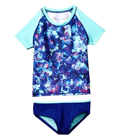 Under Armour Girls Tankini Set Rashguard Swimwear 6x