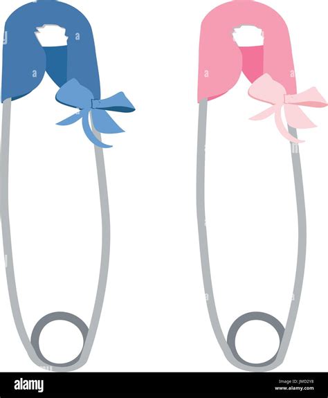 Blue And Pink For Girl And Boy Safety Pin Diaper Pin Baby Items Baby