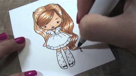 This gorgeous balayage combines different shades of brown for a rich, sweet look. Copic Coloring Golden Brown Hair - YouTube