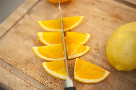 How To Cut Orange Wedges Rinse The Orange Peel Under Cool Running