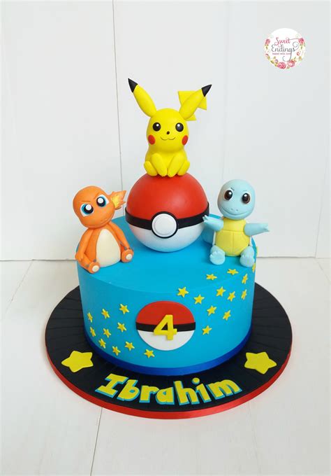 Pokemon birthday cake pokemon party pokemon cakes boy birthday parties 7th birthday pokemon recipe pikachu cake cake topper tutorial childrens party. Pikachu, Charmander and Squirtle for this Pokemon cake ...