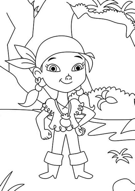 Girl Pirate Coloring Page Coloring Home