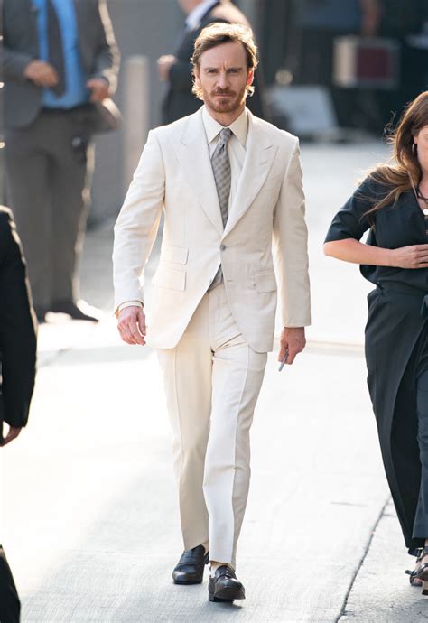 Michael Fassbender Suit Actor Shows How To Wear White Suit With Ease