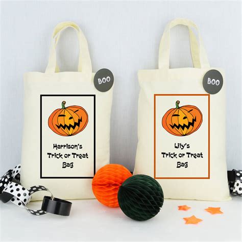 Personalised Halloween Trick Or Treat Bag By Andrea Fays