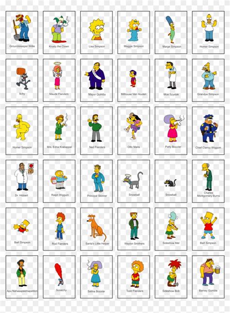 Dragon ball z / cast Download Dragon Ball Z Characters - Simpsons Characters Names Clipart Png Download - PikPng