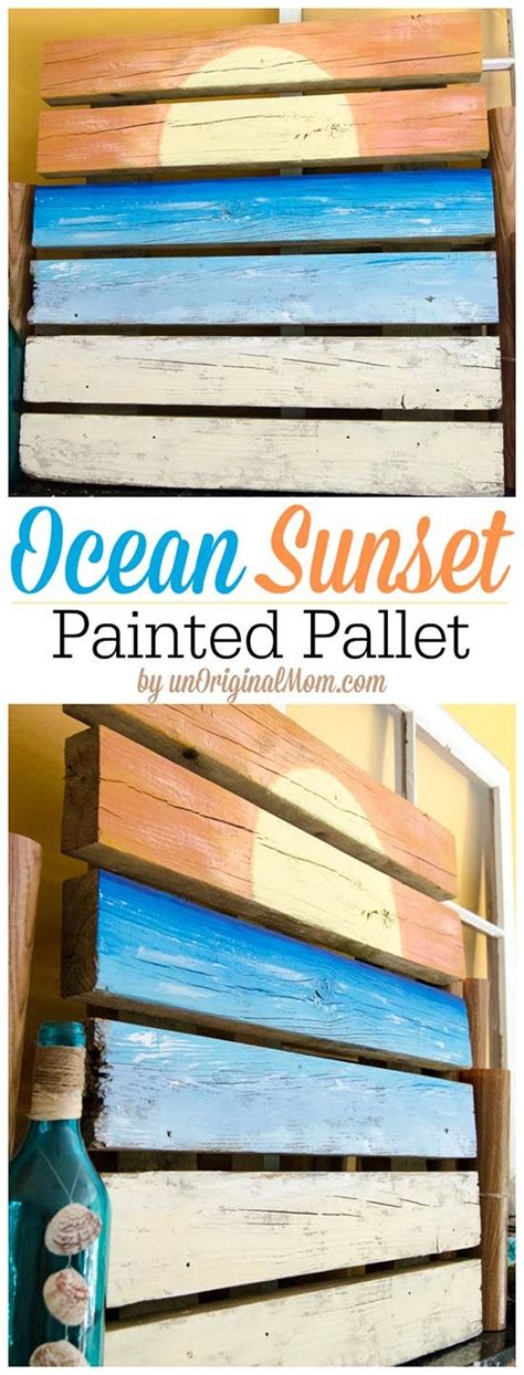A Painted Pallet By A Non Artisteasy To Do And Great For A Summer