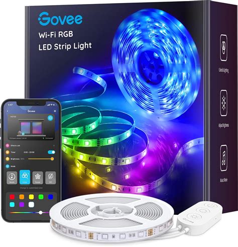 Govee Alexa Led Strip Lights 5m Smart Wifi App Control Works With