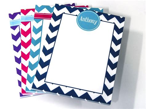 Personalized Note Pads Monogram Note Pads Personalized Etsy