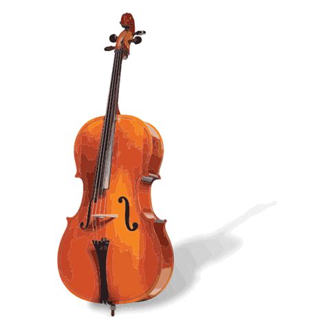 Vector Image Of A Cello Free Svg