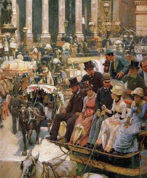 British Paintings William Logsdail The Bank And The Royal Exchange