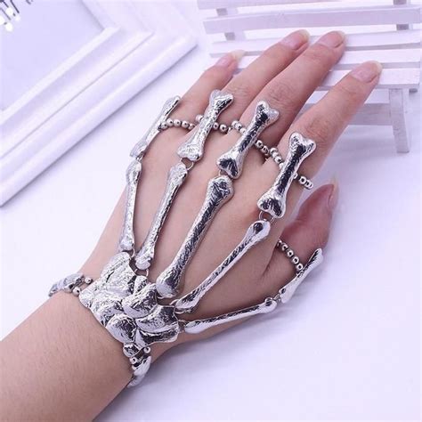 gothic skeleton hand bracelet finger bracelets skeleton hand bracelet hand bracelet