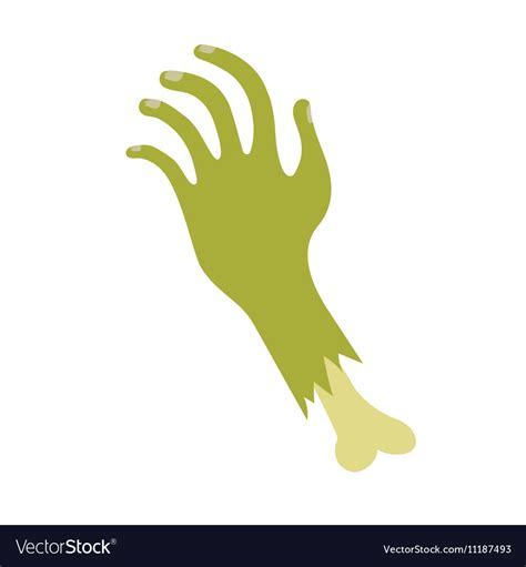 severed zombie hand royalty free vector image vectorstock