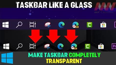 How To Make Taskbar Completely Transparent Windows 10 In 2020 Windows