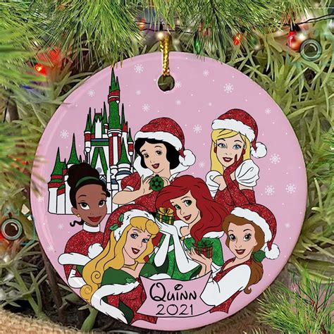 Personalized Disney Princesses Christmas Tree Ornament Trends Bedding