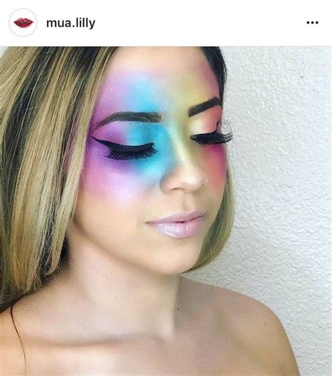 11 pride makeup looks that are making rainbows everywhere jealous rainbow makeup color guard