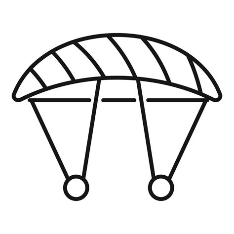 Parachute Icon Outline Style 14645987 Vector Art At Vecteezy