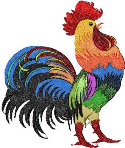 Maybe you would like to learn more about one of these? Rooster photo stitch free machine embroidery design ...