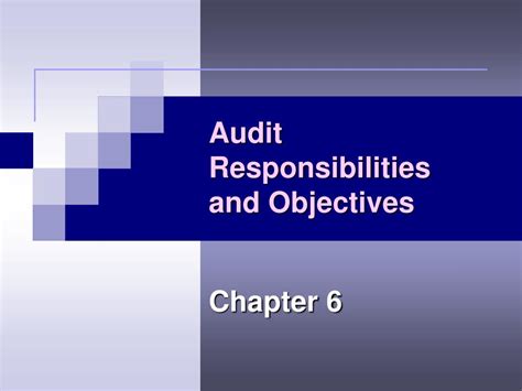Ppt Audit Responsibilities And Objectives Powerpoint Presentation