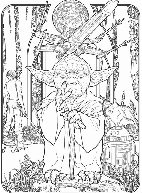 Detailed Star Wars Coloring Pages For Adults – Thekidsworksheet