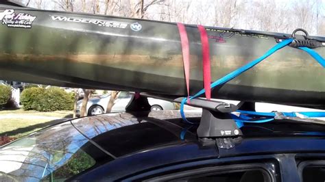 Strapping My Kayak To My Roof Rack Youtube